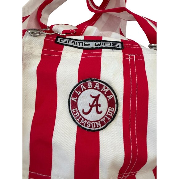GAME BIBS Women's Alabama Crimson Tide Striped Roll Tide Overalls Size XS - Picture 13 of 13